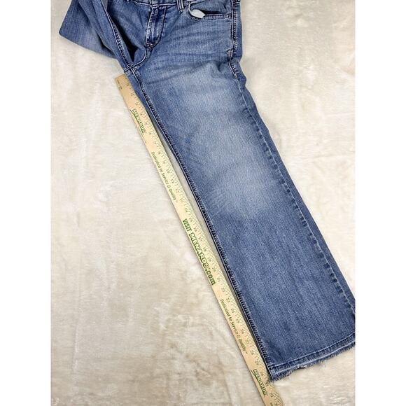 Ariat Jeans Womens 29R Blue Denim Trouser Bootcut Stretch Western Solid - Picture 5 of 7